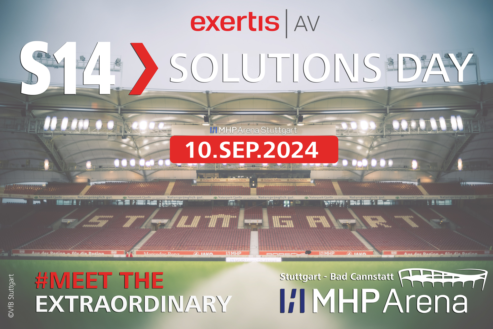 Anpfiff am 10. September beim VfB Stuttgart: S14 Solutions Day in neuer Location